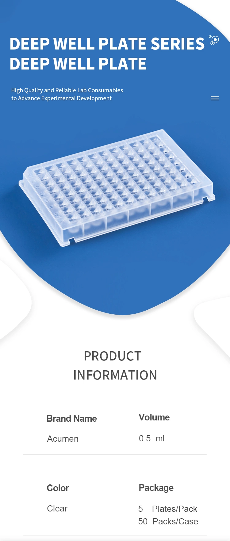 Laboratory Consumables 24-Well Deep Well Plate