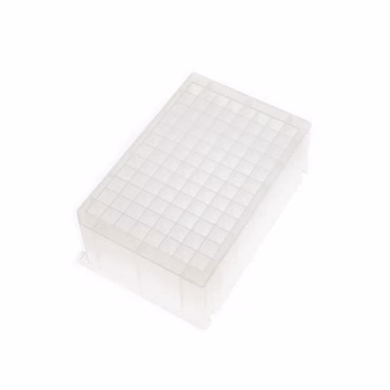 0.1ml 0.2ml 1.2ml 2.2ml 96 puits en plastique jetables blanc clair rond carré profond peu profond plaque PCR